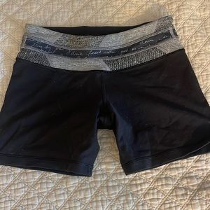Lulu lemon shorts - black and grey